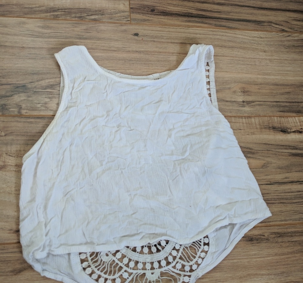 Laced back crop top